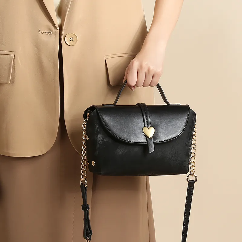 TUCANO PU Shoulder Bag, Crossbody Bag, Handbag Women's Black-6