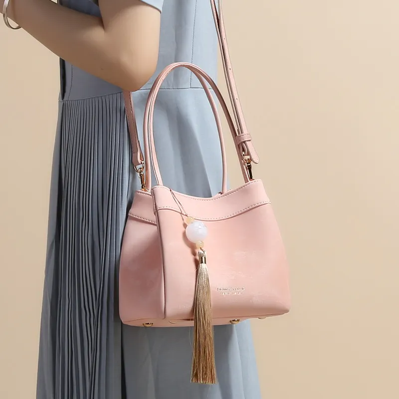 TUCANO PU Shoulder Bag, Crossbody Bag, Handbag Regular Women's Silver/Girly Pink-18