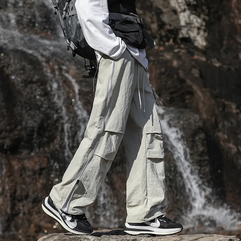 EMINU Casual Pants Unisex Black-11