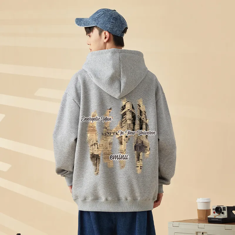 EMINU American Letter-Print Casual Sweatshirt Unisex-6