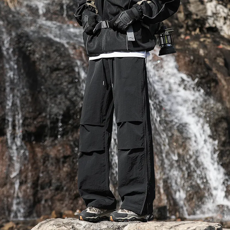 EMINU Casual Pants Unisex Black-4