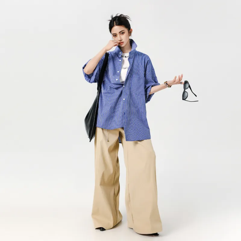 EMINU Shirts Unisex Colorful Blue-2