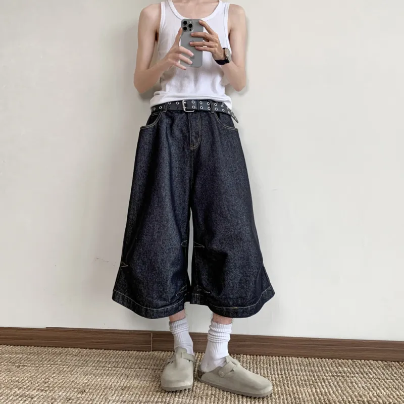 EMINU Denim Shorts Unisex-4