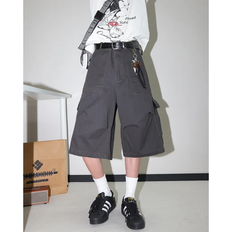 EMINU Cargo Shorts Unisex Coffee-2