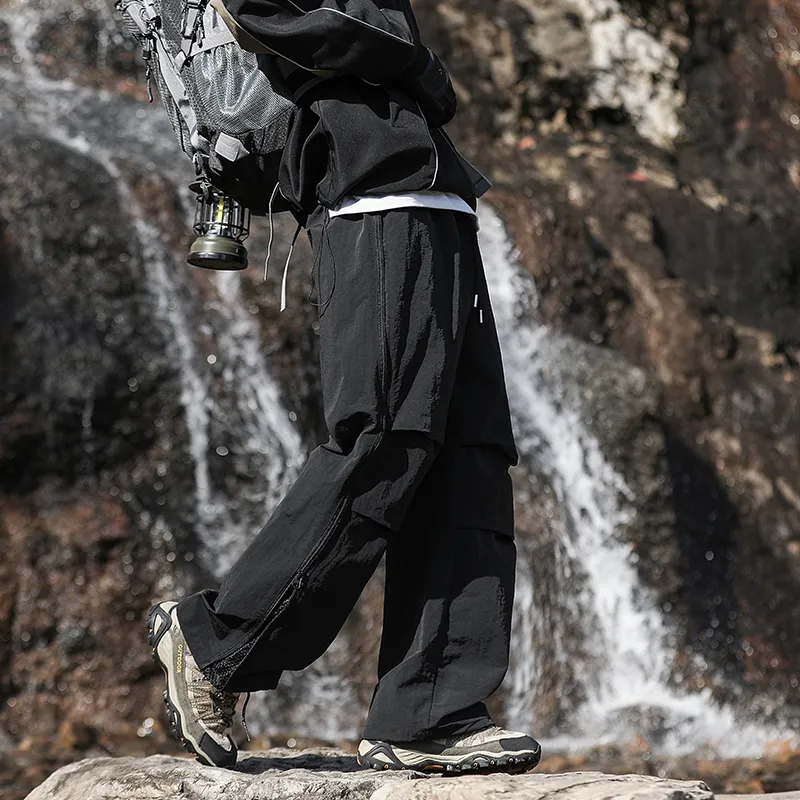 EMINU Casual Pants Unisex Black-5