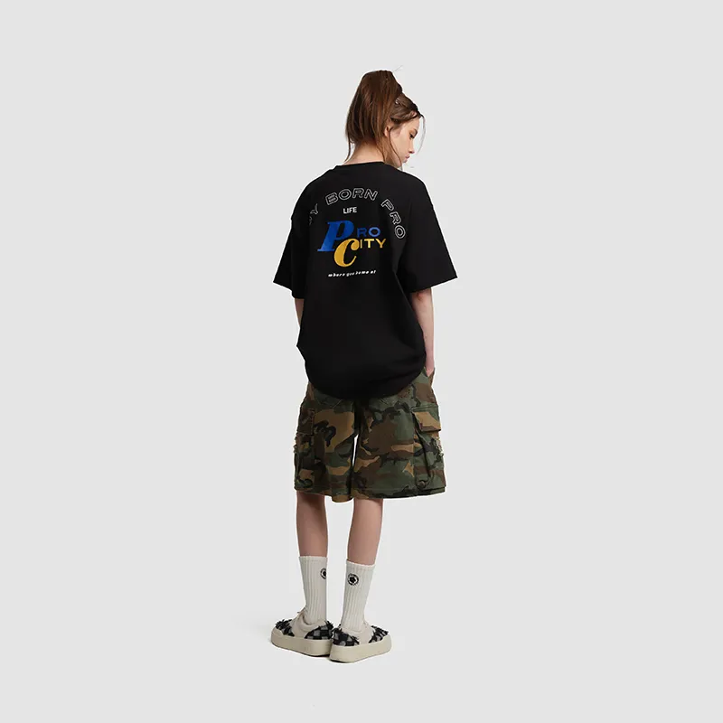 PRO CITY Cargo Shorts Unisex Camouflage-14