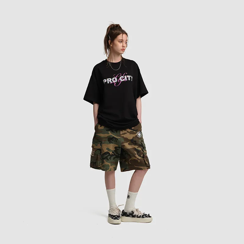 PRO CITY Cargo Shorts Unisex Camouflage-11