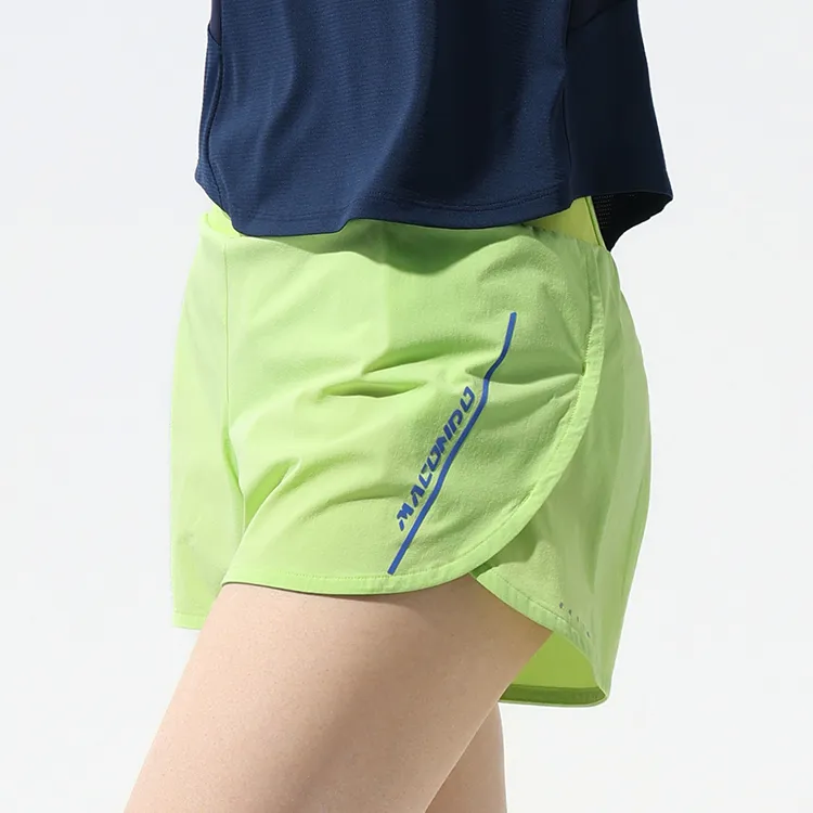 Macondo Sports Shorts Women's Numbers Lime-2