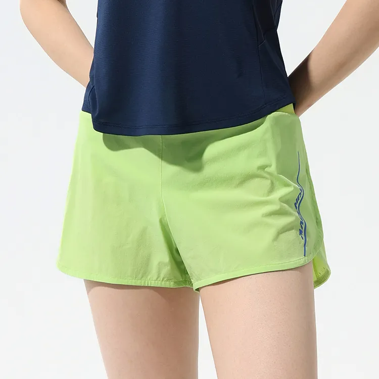 Macondo Sports Shorts Women's Numbers Lime-3
