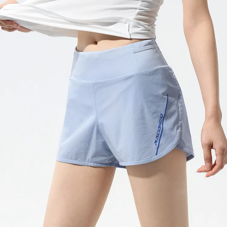 Macondo Sports Shorts Women's Blue Shimmer-1