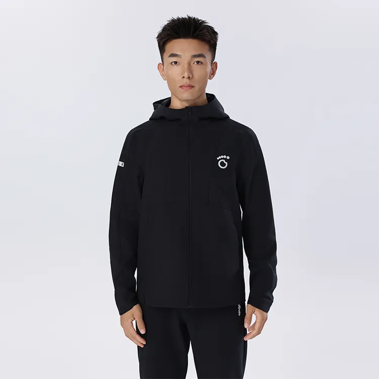 Macondo Waterproof And Windproof To Keep Warm Windbreaker Jacket Men's Black-2