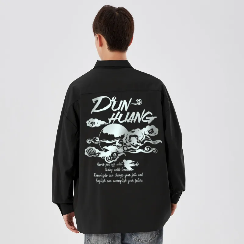 DUNHUANG INSPIRATION Long Sleeved Shirt Unisex-5