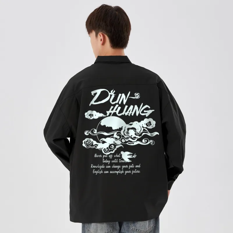 DUNHUANG INSPIRATION Long Sleeved Shirt Unisex-4