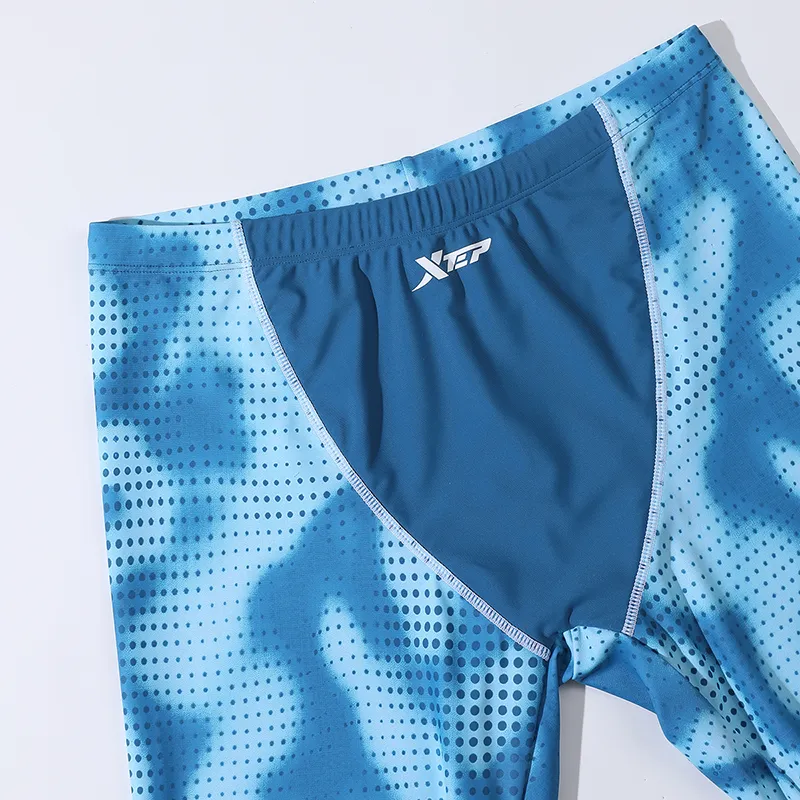 XTEP Swimsuit Set Men's Gray Green-3