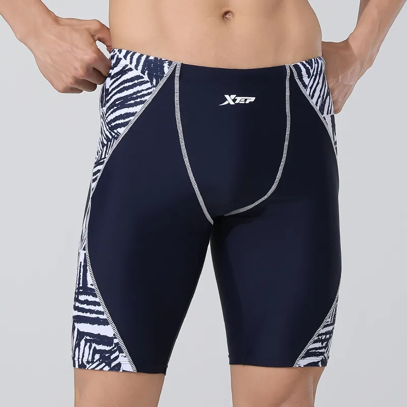 XTEP Swimming Shorts Men's Navy Blue-3