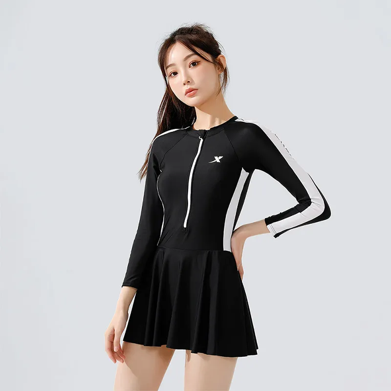 XTEP Two Piece Swimsuit Women's Black-2