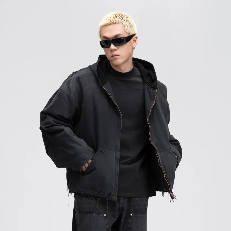 Fearless East Jackets Coats Unisex Faded Black-2
