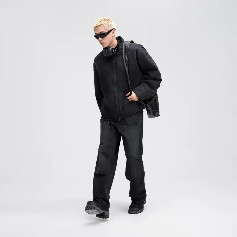 Fearless East Jackets Coats Unisex Faded Black-4