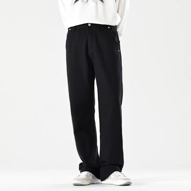 TESTUNG Casual Pants Men's Black-2