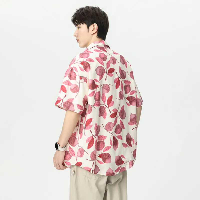 PIMC Shirts Unisex Pink Rhyme Fruit & Leaf-3