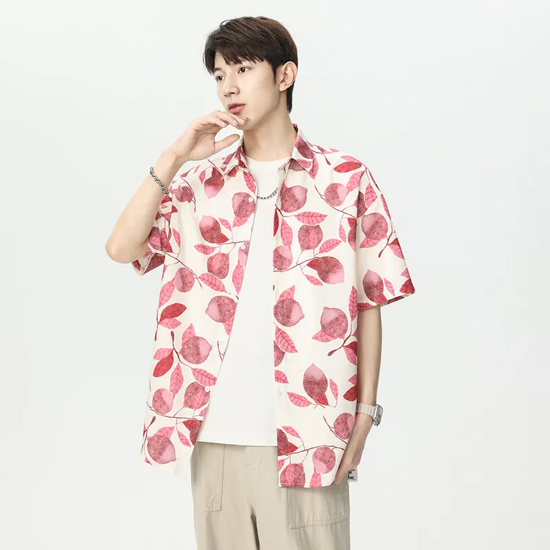 PIMC Shirts Unisex Pink Rhyme Fruit & Leaf-2