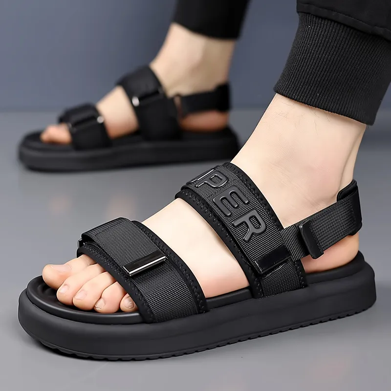 Frank Mully Beach Sandals Men's Black-1