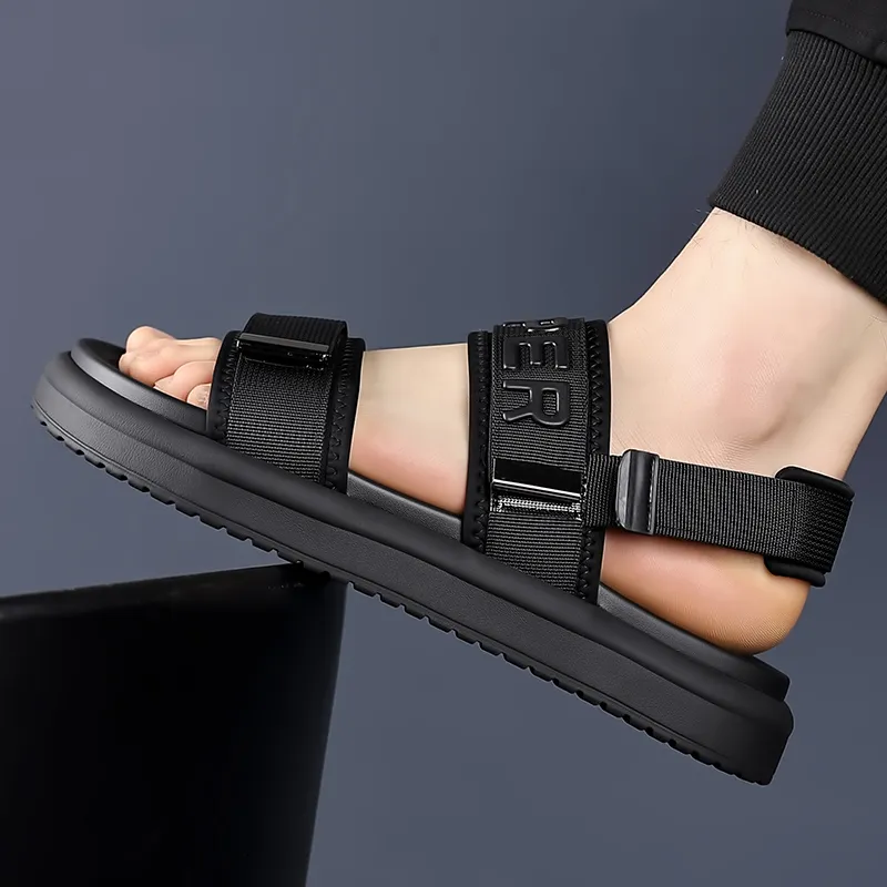 Frank Mully Beach Sandals Men's Black-2
