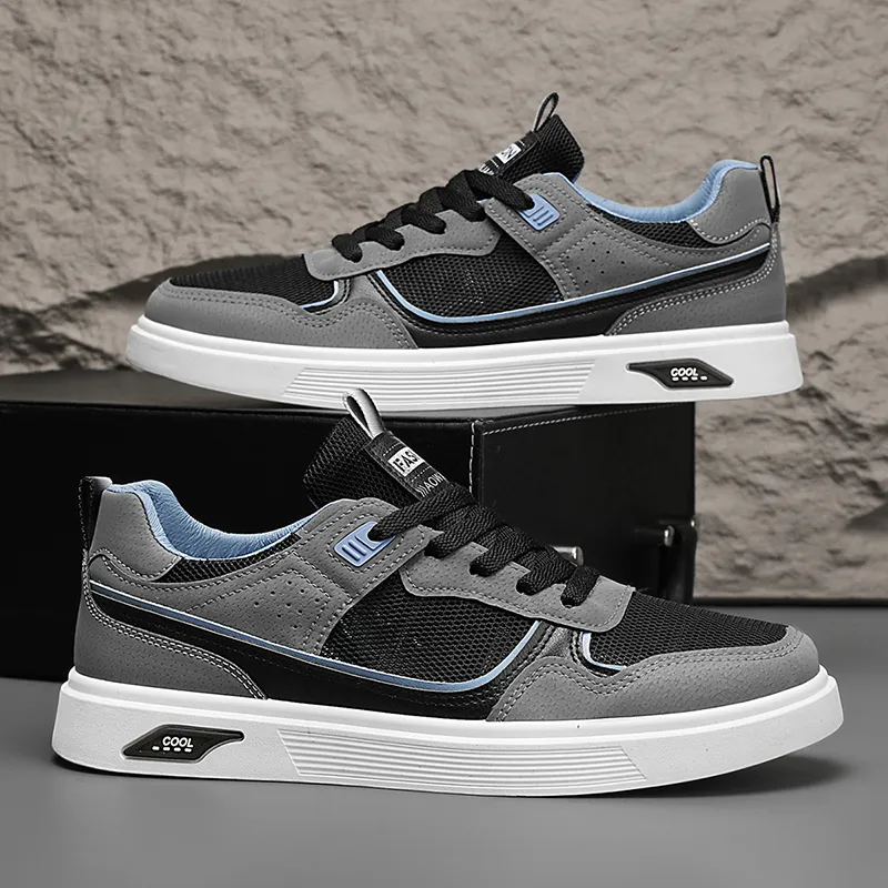 Frank Mully Breathable Height Increase Low Top Skateboard Shoes Men's-3