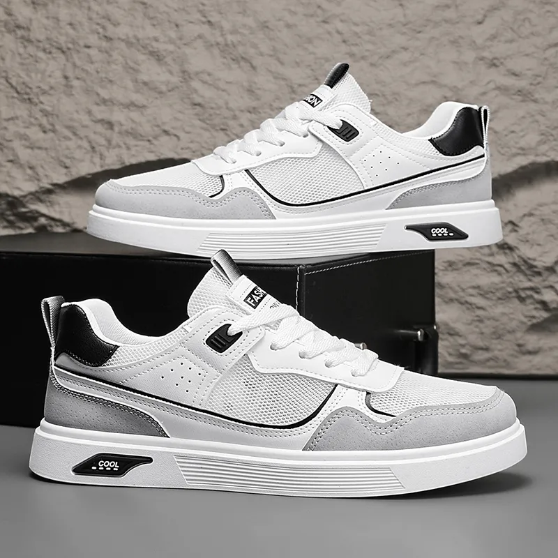 Frank Mully Breathable Height Increase Low Top Skateboard Shoes Men's-8