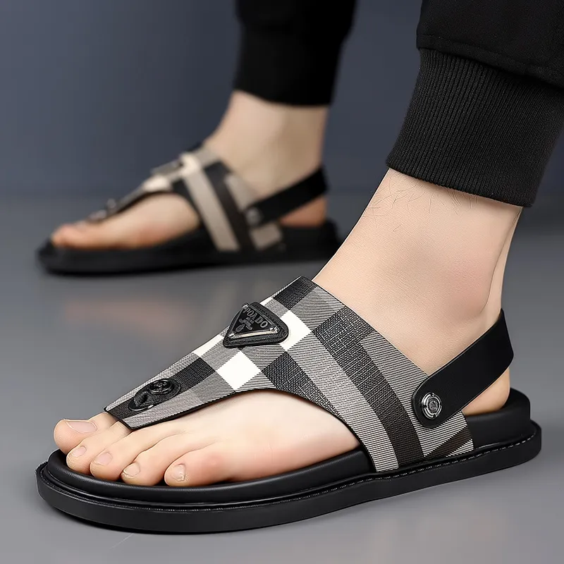 Frank Mully Beach Sandals Men's Black-1
