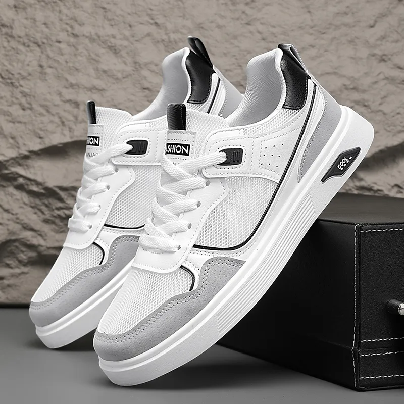 Frank Mully Breathable Height Increase Low Top Skateboard Shoes Men's-9