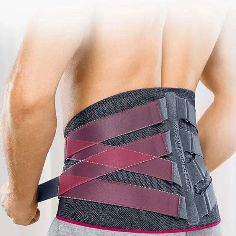 Medi Back Support Braces Fitness Breathable Thermal Protective Rehabilitation Compression Dark Gray Unisex-4