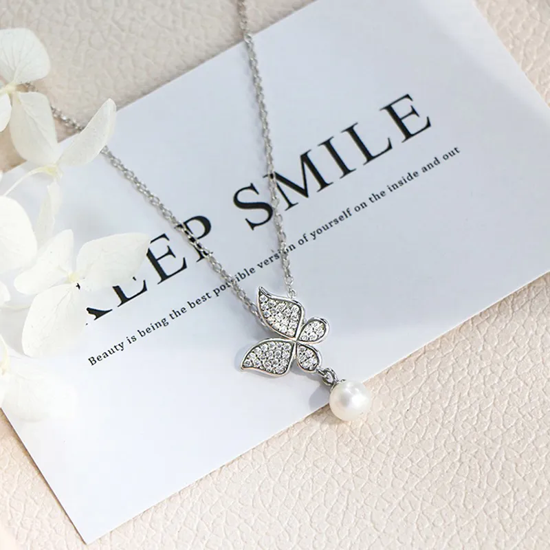 FROMLOVER 925 Sterling Silver Necklaces Women's-2