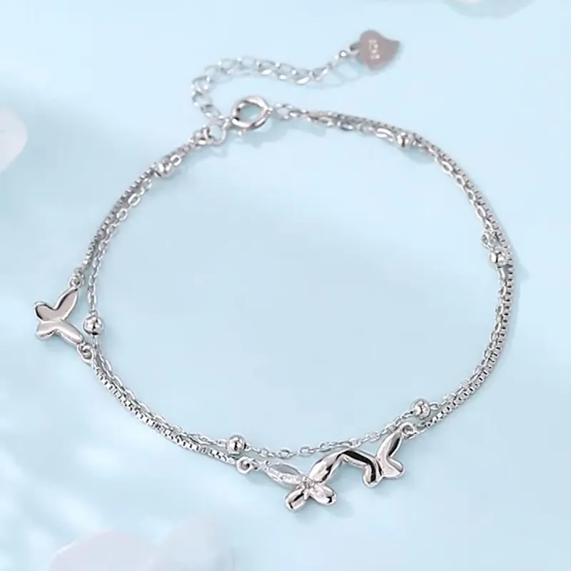 FROMLOVER 925 Sterling Silver Bracelets Women's-1