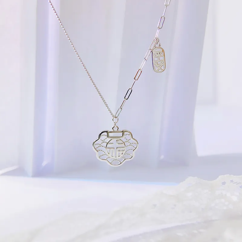 FROMLOVER 925 Sterling Silver Necklaces Women's-3
