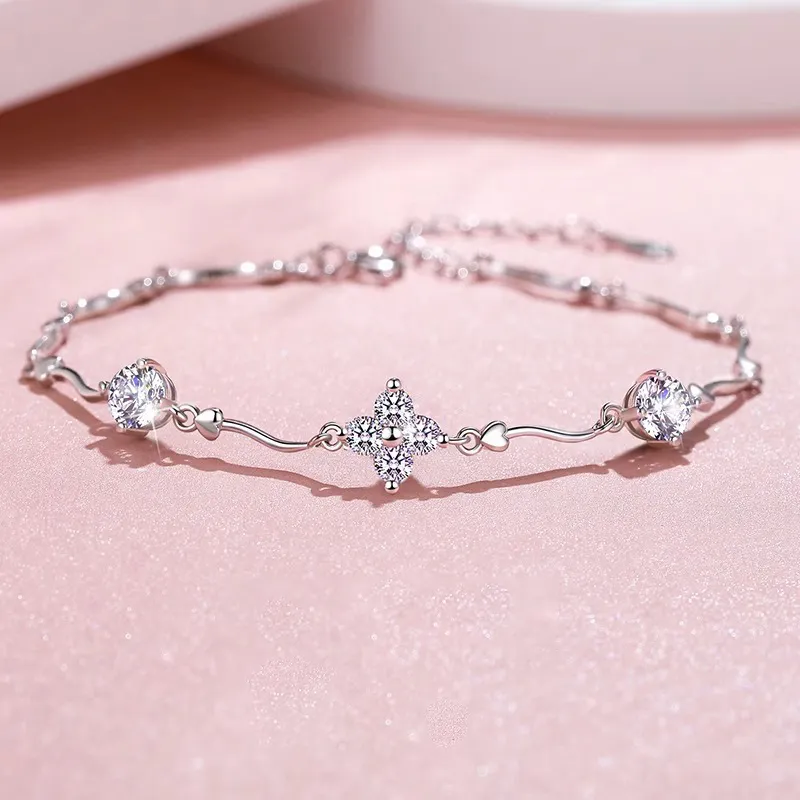 FROMLOVER 925 Sterling Silver Bracelets Women's-1