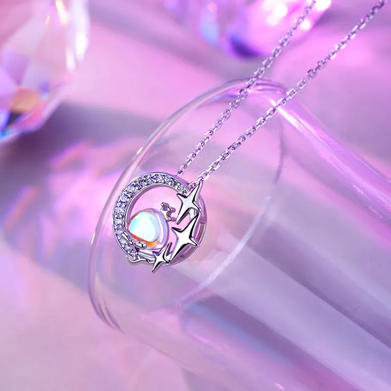 FROMLOVER 925 Sterling Silver Necklaces Women's-3