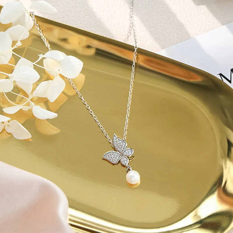 FROMLOVER 925 Sterling Silver Necklaces Women's-1