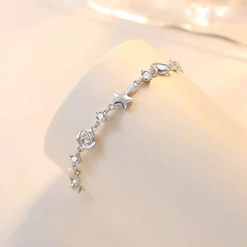 FROMLOVER 925 Sterling Silver Bracelets Women's-2