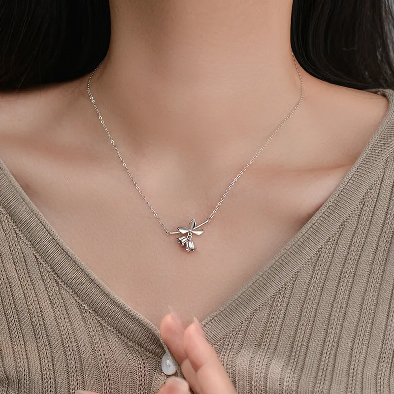 FROMLOVER 925 Sterling Silver Necklaces Women's-3