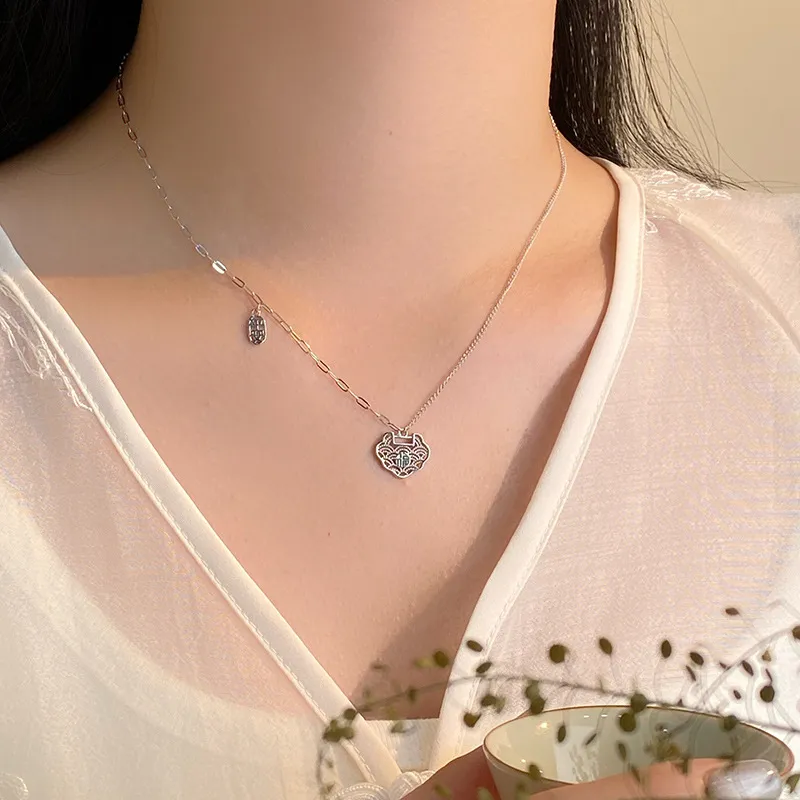 FROMLOVER 925 Sterling Silver Necklaces Women's-1