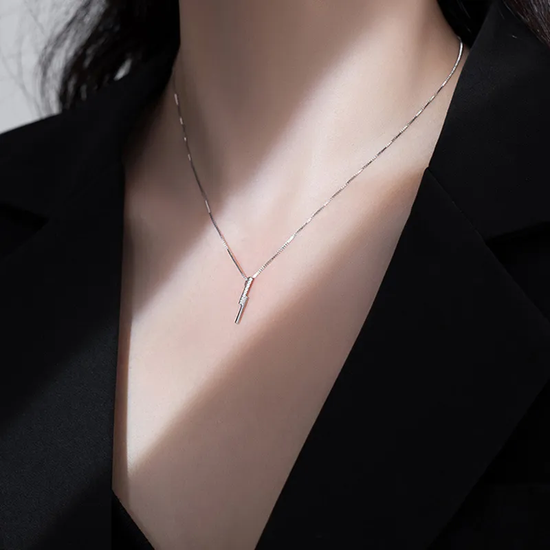 FROMLOVER 925 Sterling Silver Necklaces Women's-3