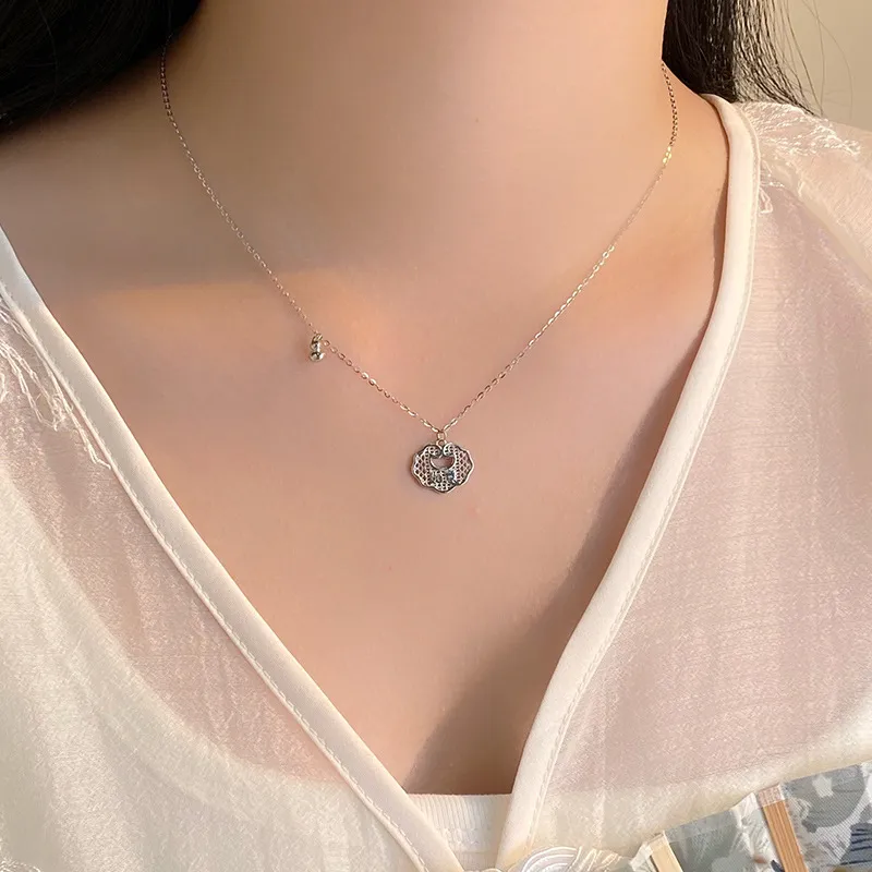 FROMLOVER 925 Sterling Silver Necklaces Women's-2