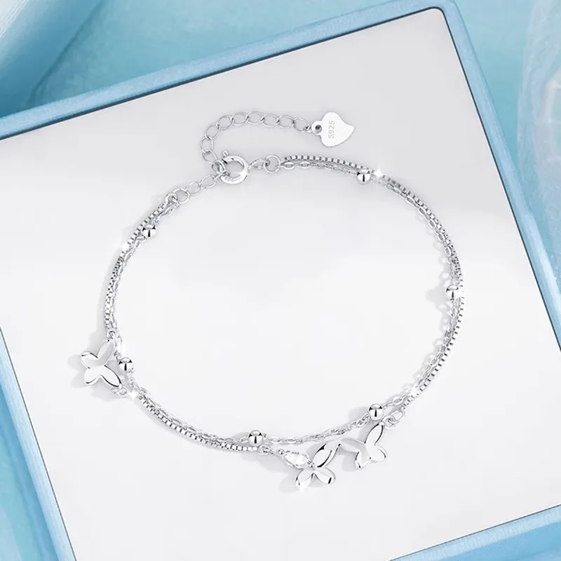 FROMLOVER 925 Sterling Silver Bracelets Women's-2