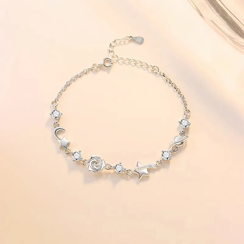 FROMLOVER 925 Sterling Silver Bracelets Women's-3