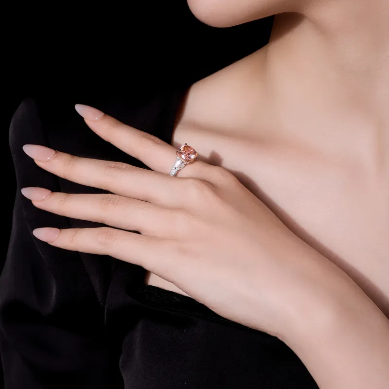 GAONAS 925 Silver Cubic Zirconia Rings Women's-3