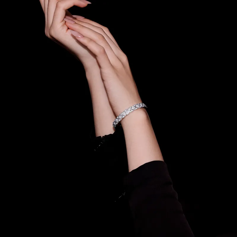 GAONAS 925 Sterling Silver Bangles Women's-4