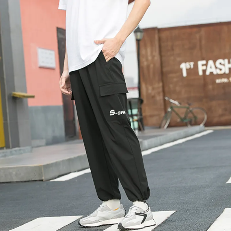 SAIQI Cargo Pants Unisex Black-3
