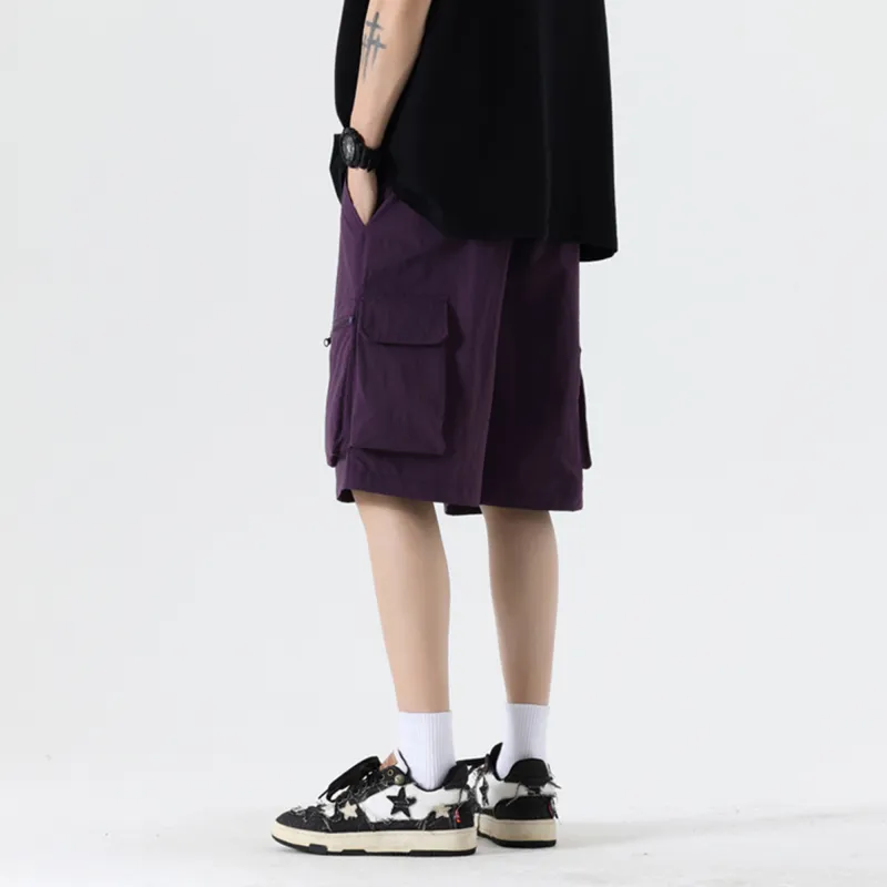 SAIQI Cargo Shorts Men-12
