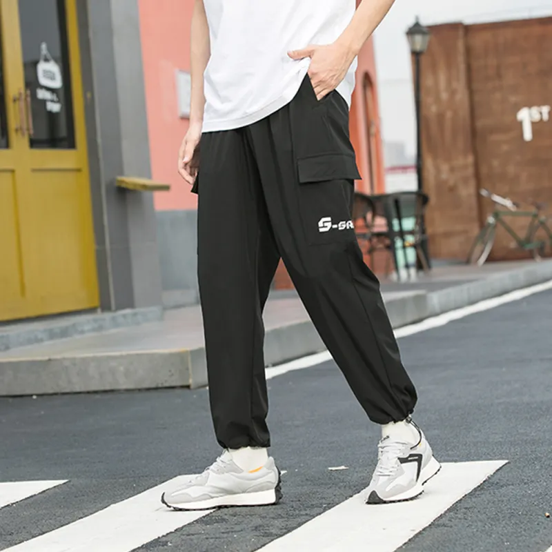 SAIQI Cargo Pants Unisex Black-2